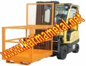KARMA METAL-Forklift İnsan Personel  Adam Taşıma Kaldırma Sepeti