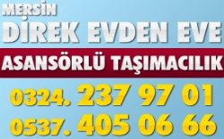 Mersin Asansörlü direk evden eve taşımacılıkl